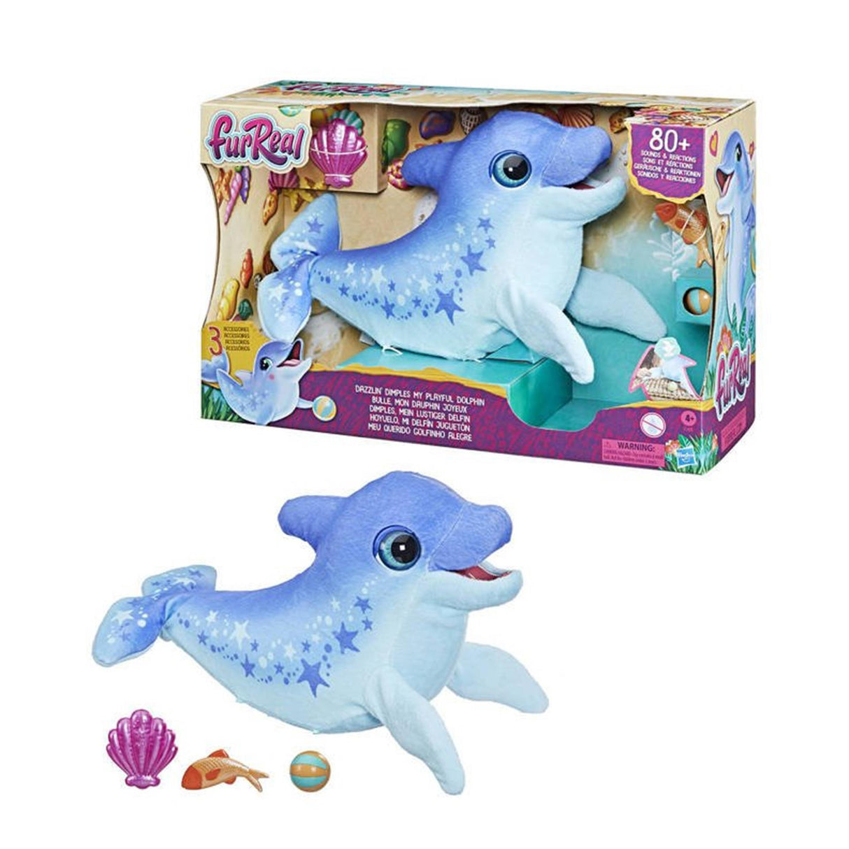Hasbro Furreal Dazzlin Grübchen mein verspielter Delphin