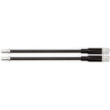 Elvedes Cable Systems BV verstellbares flexibles V-Brake-Kabelrohr Elvedes Leichtmetall – Schwarz (2 Stück)
