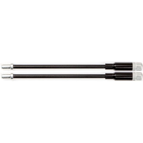 Elvedes Cable Systems BV verstellbares flexibles V-Brake-Kabelrohr Elvedes Leichtmetall – Schwarz (2 Stück)