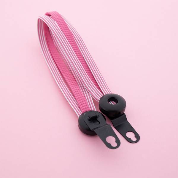 Qibbel Widek Tragegurt Explorer 20 schwarze Halterungen rosa weiß