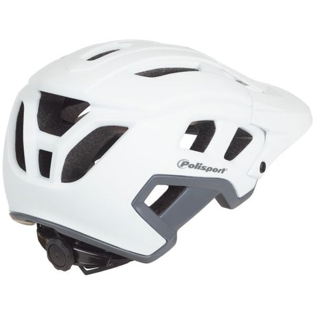 Polisport Mountain Pro Fahrradhelm L 58-61 cm Weiß grau