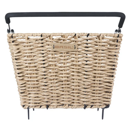 Basil Fahrradkorb Cento Rattanoptik Multisystem 40 x 25 x 12 cm – Seegras