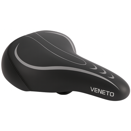 Edge Bicycle Sattel Veneto inkl. Rückhalterung und Hinterlicht - schwarz