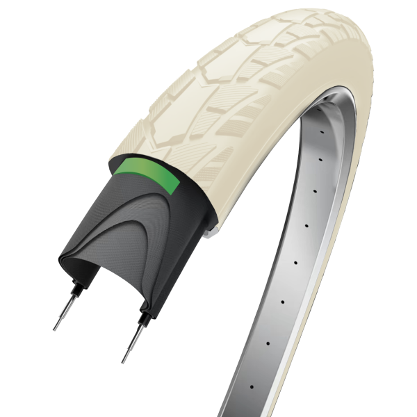Kantenreifen Performance Protect 28 x 1,75 47-622 – cremefarben mit Reflexion