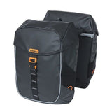 Basil Doppelte Fahrradtasche Miles Plane Mik 34 Liter 13 x 25 x 37 cm – Schwarz Orange