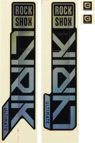 RockShox-Aufkleberset für die Lyrik Ultimate-Achse des Modells 2023