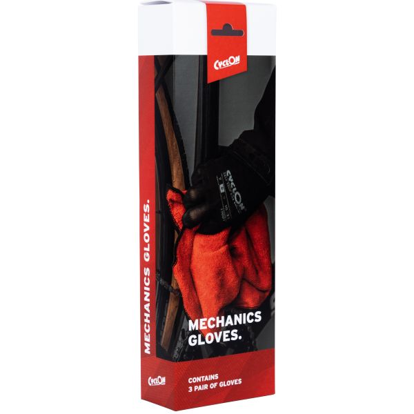 Cyclon -Montage -Handschuhe M8 - Rot (3 Paare)