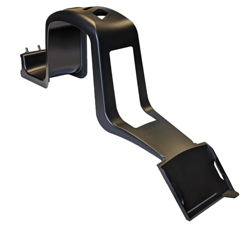 Qtcycletech qt Helm-Wanddisplay mit Preiskartenhalter aus Kunststoff schwarz