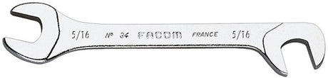 Facom Mikromechanik-Gabelschlüssel, Backen 15° und 75° gebogen 13 32' - 34,13 32