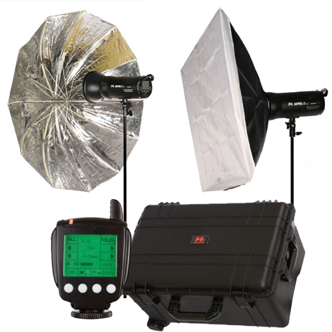 Falcon Eyes StudioFlits Set Satel Two Kit auf Batterie für Nikon