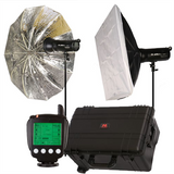 Falcon Eyes StudioFlits Set Satel Two Kit auf Batterie für Nikon