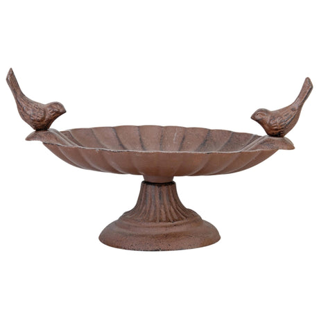 Esschert Design-Vogeltränke auf Gusseisensockel L14,5 x B23,5 x H13 cm