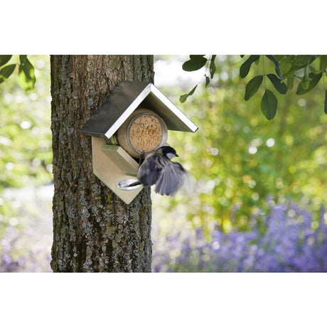 Esschert Design Erdnussbutter Vogelhäuschen 15x13x20cm Fichtenholz Zink
