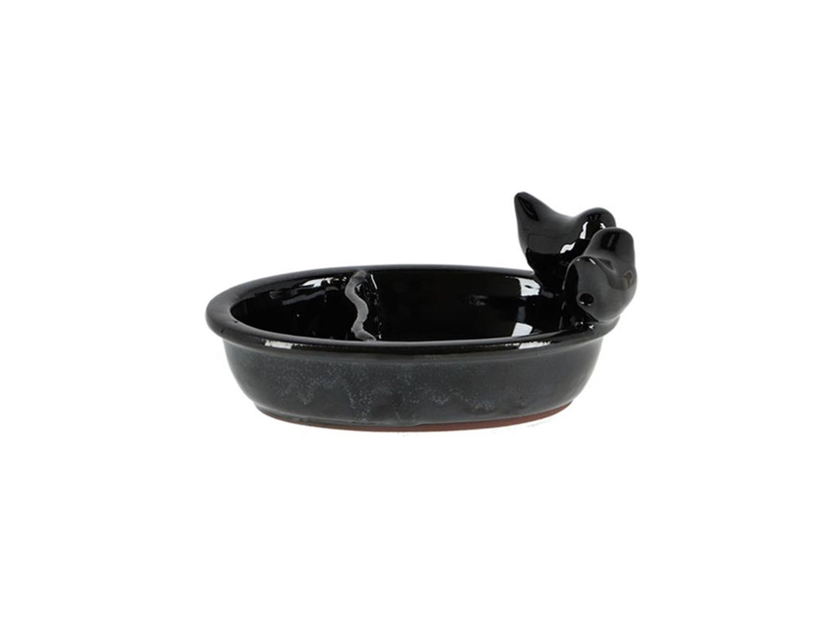 Esschert Design Trinknapf schwarz