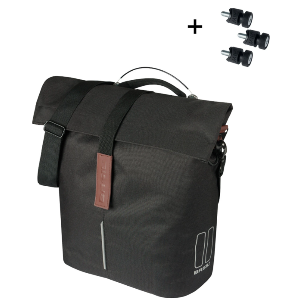 Basil Tasche City Shopper Single | Zielbolzen | schwarz | 14-16l