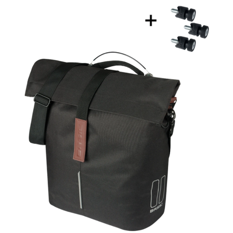 Basil Tasche City Shopper Single | Zielbolzen | schwarz | 14-16l