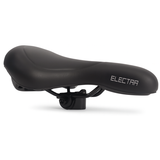 Edge Fahrrad Sattel E -Bike Electra mit Griff und Speicherplatz für das Apple Air Tag - Schwarz
