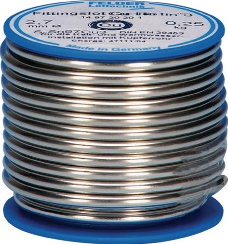 Felder Fittingslöt | 2,7 mm | 250g | s-sn97cu3 | 1 Stück - 149727201 149727201