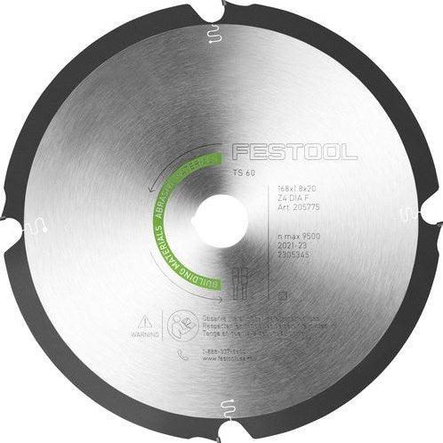 Festool Zubehör Diamant-Kreissägeblatt Ø 168 x 1,8 x 20 f4 Schleifmittel – 205769