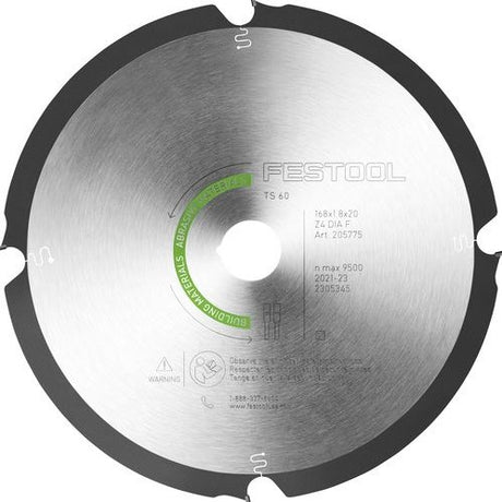 Festool Zubehör Diamant-Kreissägeblatt Ø 168 x 1,8 x 20 f4 Schleifmittel – 205769