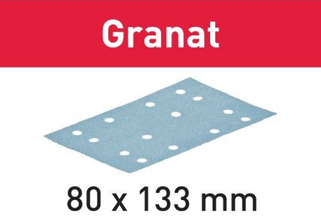 Festool Zubehör Granat STF 80x133 P80 gr 10 Schleifstreifen | 497128