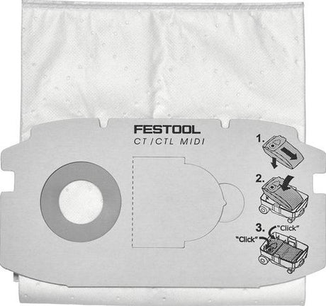Festool Zubehör selbstreinigende Filtertüte SC FIS-CTL Midi (5x) | 498411