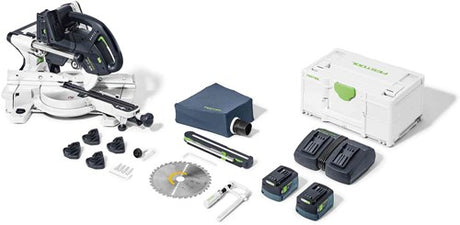 Festool ksc 60 eb 5.0 i-plus | Kapex Akku-Kappsäge 2x18V 216mm im Systainer (2x 5,0Ah Akku + Ladegerät) - 577954