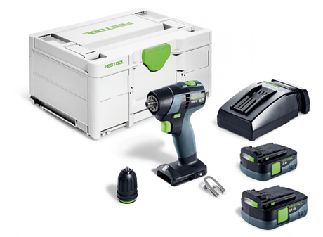 Festool txs 12 2,5-plus | Akku-Bohrschrauber 12V im Koffer (2x 2,5Ah Akku + Ladegerät) - 576873