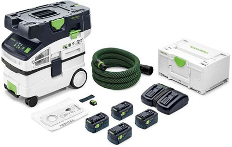 Festool ctlc midi i-plus | Cleantec Akku-Staubsauger 2x18V 15L L-Klasse (2x 5,0Ah Akku + Ladegerät) - 577671
