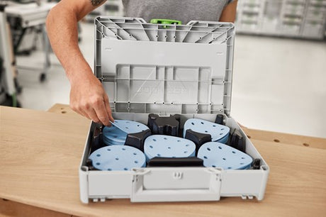 Festool Zubehör Festool sys-stf d125 GR-Set Schleifmittel-Systainer³ – 578193