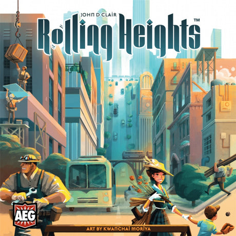 Europäisches Spielernetzwerk Rolling Heights Brettspiel (englisch, 1 - 4 Spieler, 60 Minuten, ab 14 Jahren)