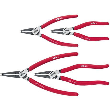 Wiha Classic Zangen-Set mit Magic Tips (rot, Sicherungsringzange 4-teilig)
