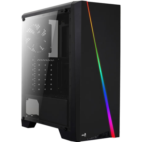Aerocool Cylon Midi Tower Gehäuse (schwarz | 3x USB-A | RGB | Fenster)