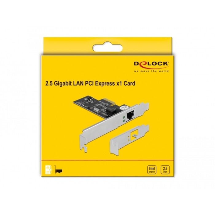Delock PCI Express X1 -Karte zu 1x RJ45 2,5 Gigabit Lan I.