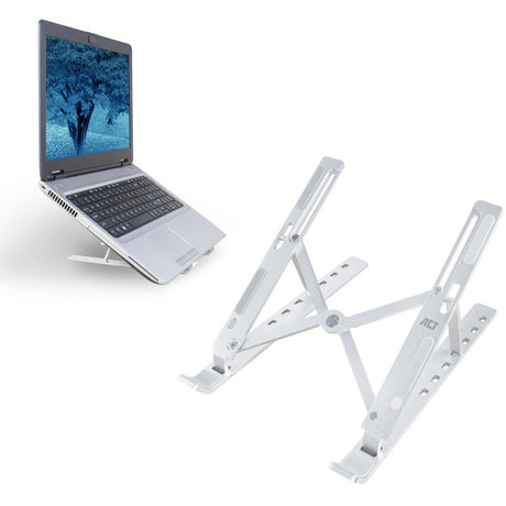 Act Connectivity Laptopständer Aluminium, faltbar (Aluminium, höhenverstellbar in 7 Positionen)