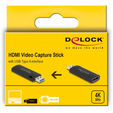 Delock HDMI Video Capture Stick USB-A Adapter (schwarz)