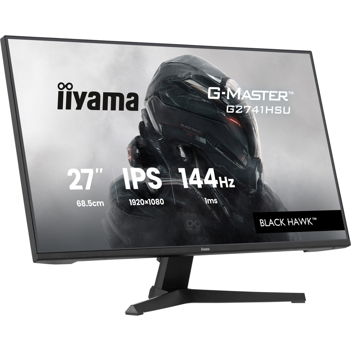 Iiyama G-Master Black Hawk G2741HSU-B1 27 Gaming-Monitor (Schwarz, HDMI, Display Port, 2x USB-A, USB-B, 144 Hz)