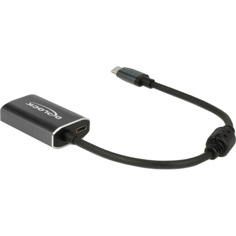 Delock USB-C (männlich) > Mini Display Port (weiblich) mit PD-Funktionsadapter (dunkelgrau, 0,2 Meter)