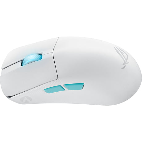 Asus Rog Harpe Ace Aim Lab Edition Gaming-Maus (weiß, 100–36.000 dpi, USB 2.0, 2,4 GHz, Bluetooth, RGB-LEDs)