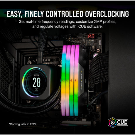 Corsair Vengeance RGB 32 GB DDR5-6000 (2x 16 GB) RAM (schwarz, cmh32gx5m2b6000c30, xmp 3.0)