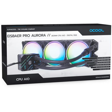 Alphacool Eisbär Pro Aurora 360 Wasserkühlung (schwarz)