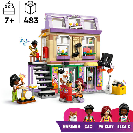 Lego Friends Musikladen und Wohnbausatz für Kinder – 42653