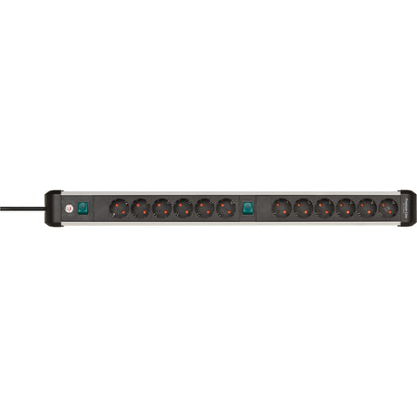 Brennenstuhl Premium-Alu-Line-Sockel 12-mal