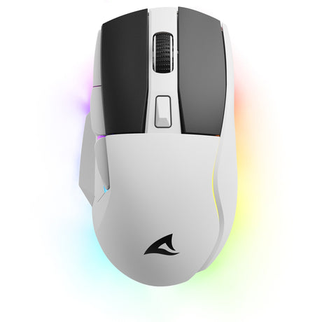 Sharkoon Skiller SGM50W Gaming-Maus (weiß, 400–6400 dpi, RGB-LEDs)