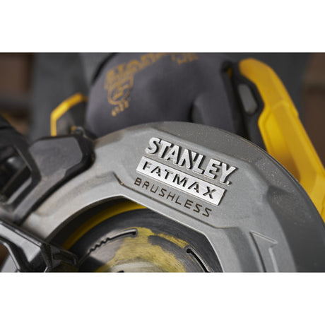 Stanley Fatmax V20 18 V Kreissäge 190 mm Handkreissäge (schwarz gelb, Akku und Ladegerät im Lieferumfang enthalten, mit Koffer)