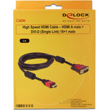 Delock Hochgeschwindigkeit HDMI HDMI A MALE> DVI MALE