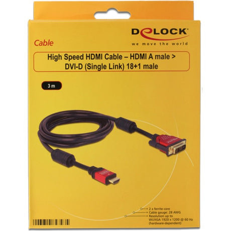 Delock Hochgeschwindigkeit HDMI HDMI A MALE> DVI MALE