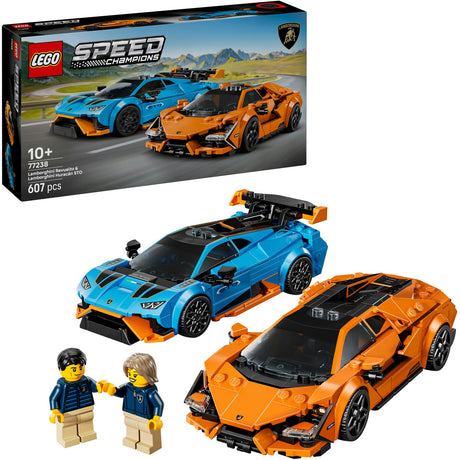 Lego® Speed Champions Lamborghini Revuelto und Huracán Sto – 77238
