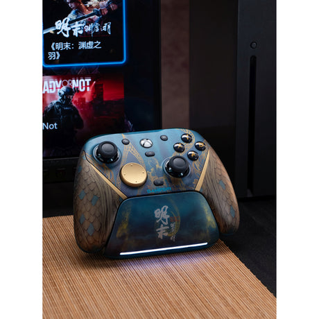 Gamesir G7 Pro Tri-Mode – Wuchang-Version (kabellos für Xbox), Gamepad (Blaugold, Xbox Series X|s, Xbox One, PC, Android, Steam)