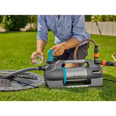Gardena Bewässerungspumpe 6500 Silentcomfort (dunkelgrauer Edelstahl, 1300 Watt | Bluetooth)